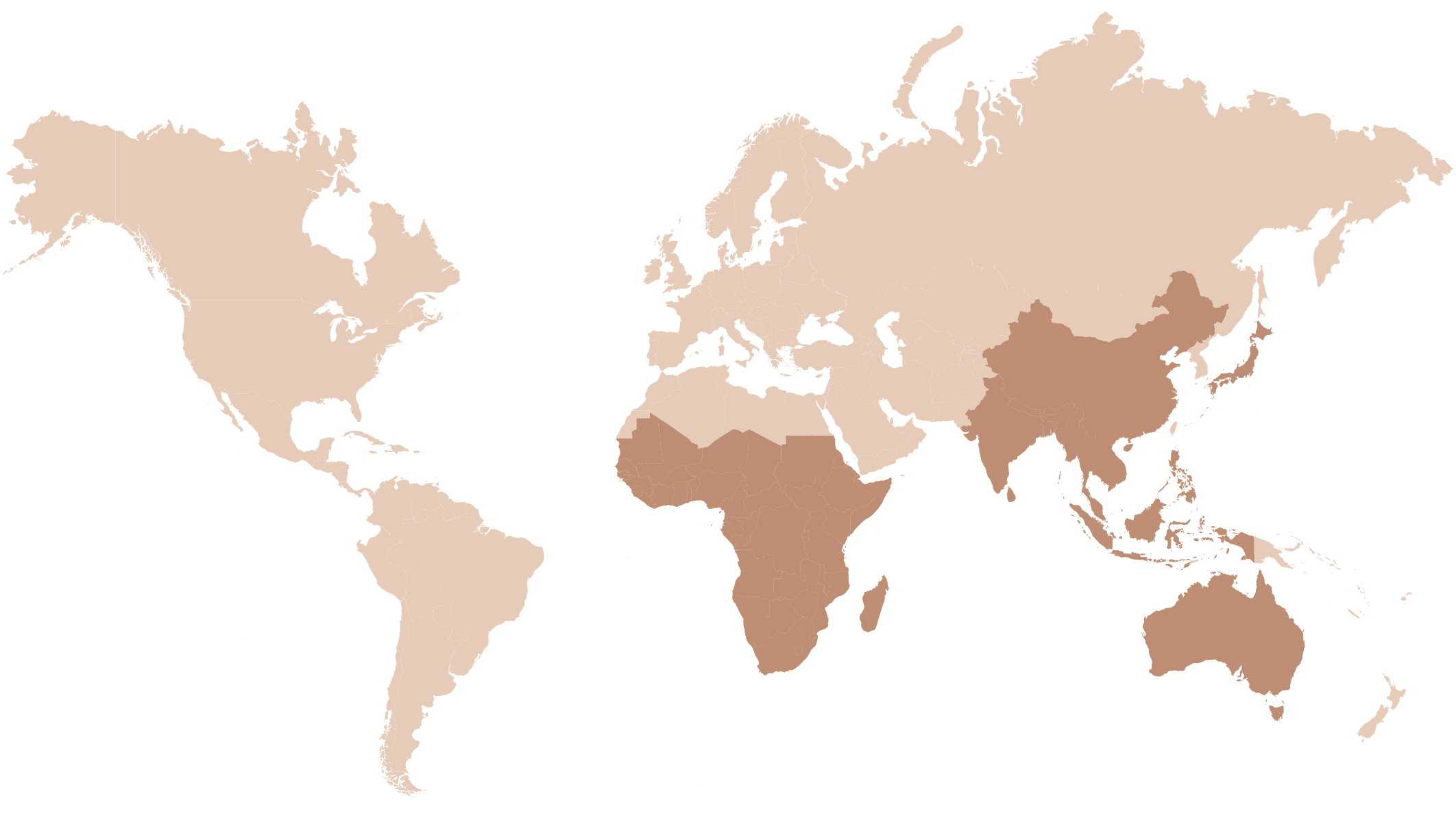 Common Grass Yellow geographic range map