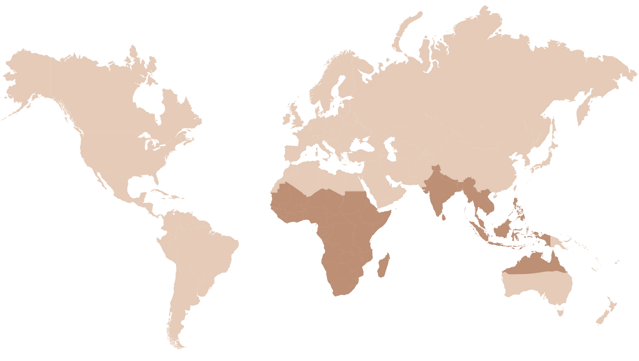 Common Leopard geographic range map