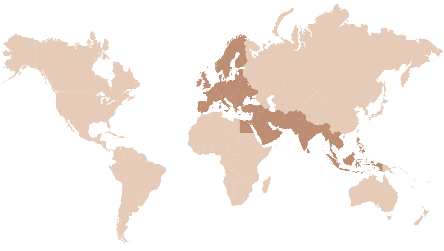 Alexandrine Parakeet geographic range map