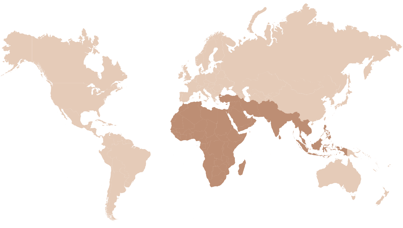 Indian Rosewood geographic range map